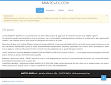 Tablet Screenshot of mantovagiochi.com